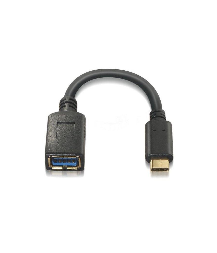 Cable USB 3.1 Aisens A107-0062/ USB Tipo-C Macho - USB Hembra/ 15cm/ Negro - Imagen 2