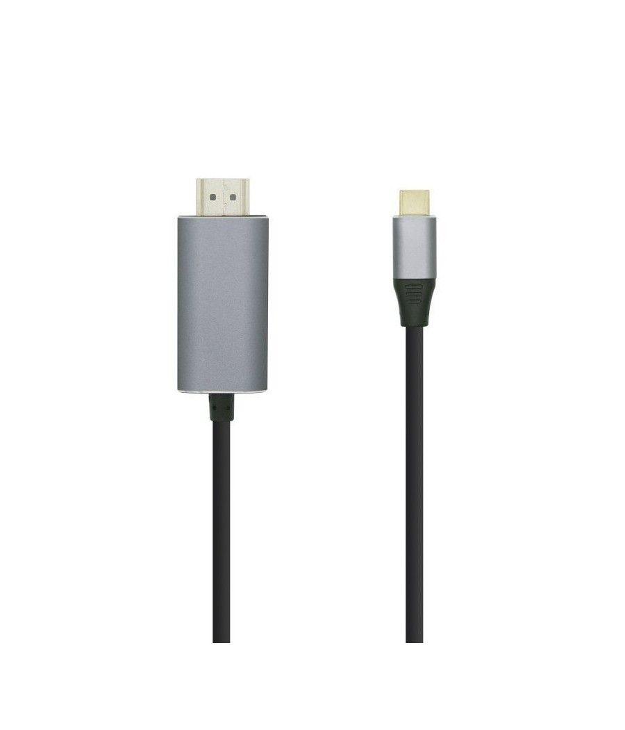 Cable Conversor Aisens A109-0393/ USB Tipo-C Macho - HDMI Macho/ 1.8m/ Negro - Imagen 1