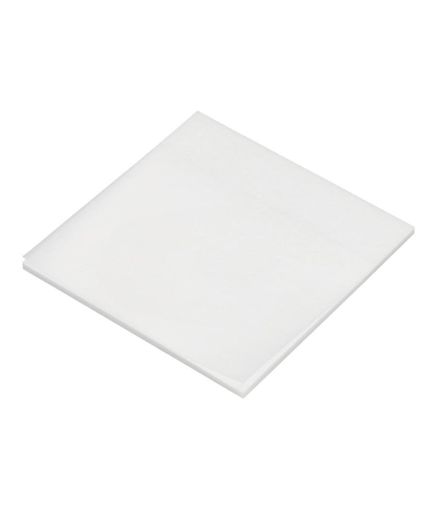 Bloc de notas adhesivas quita y pon q-connect 76x76 mm removible plástico translucido blanco con 50
