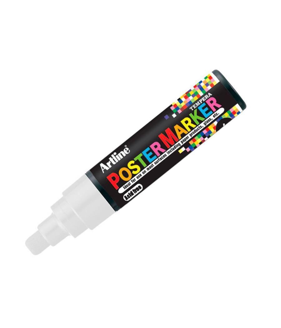 Rotulador artline poster marker epp-6-bla punta redonda 6 mm color blanco