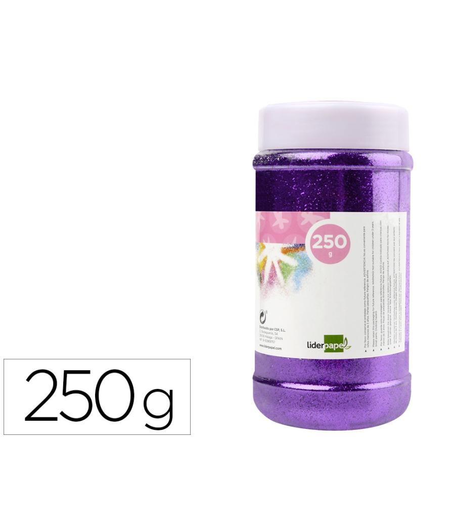 Purpurina liderpapel fantasía color metélico violeta pastel bote de 250 gr