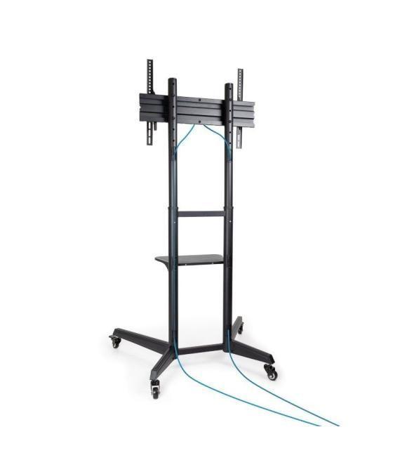 Soporte de pie inclinable con ruedas tooq fs1170m-b para tv de 37-70'/ hasta 50kg