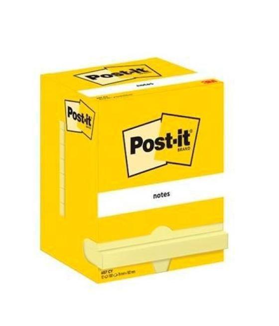 Post-it blocs notas 657 canary yellow 76x102 -pack 12-