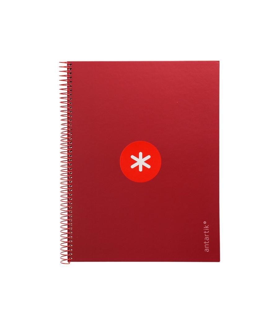 Cuaderno espiral liderpapel a4 micro antartik tapa forrada 80h 90 gr cuadro 5mm 1 banda 4 taladros exp.20 unidades