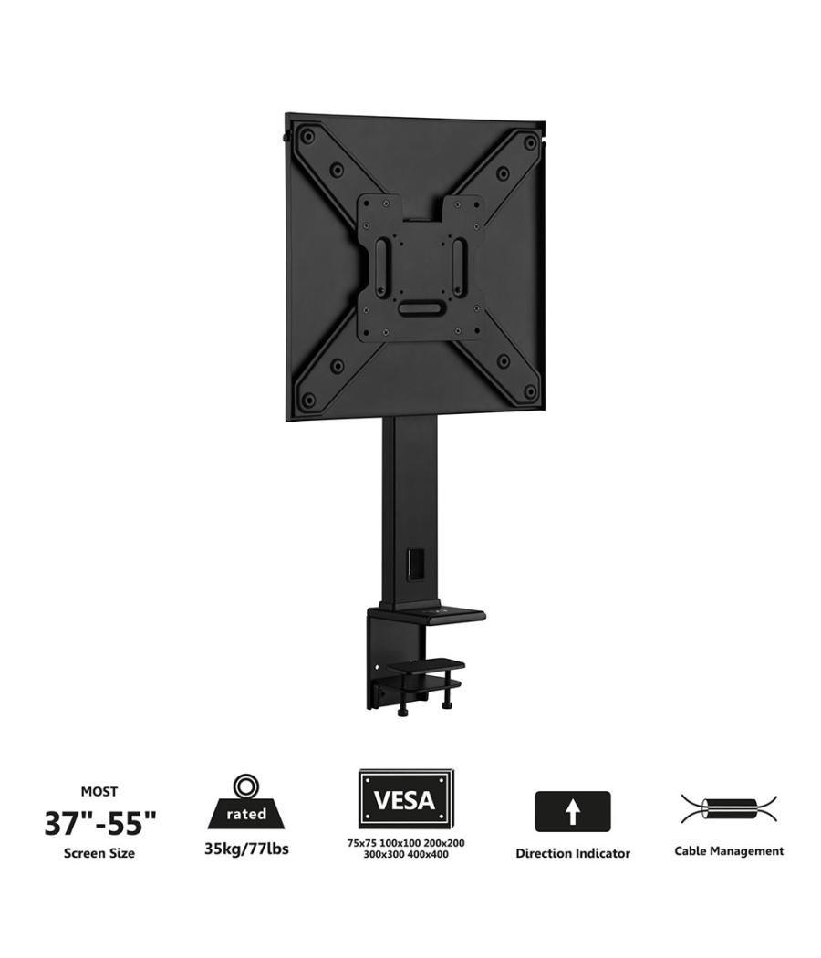 Abrazadera para escritorio ewent ew1543 para tv 37pulgadas - 55pulgadas carga maxima 35kg