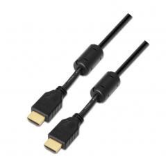 Cable HDMI 1.4 Aisens A119-0100/  HDMI Macho - HDMI Macho/ 5m/ Negro - Imagen 1