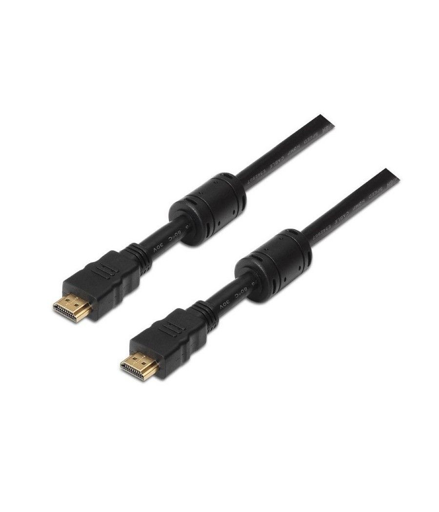 Cable HDMI 1.4 Aisens A119-0102/ HDMI Macho - HDMI Macho/ 10m/ Negro - Imagen 1