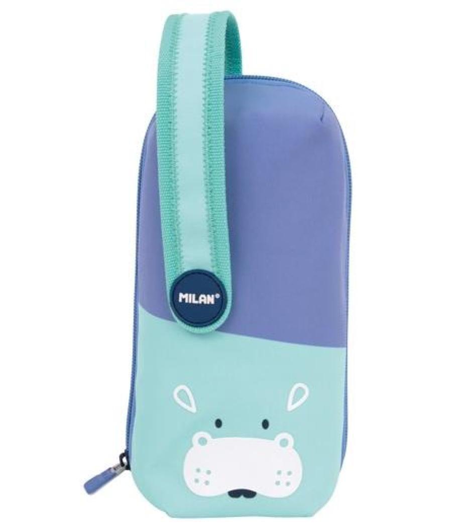 Milan portatodo kit 4 estuches c/contenido serie especial fun animals azul