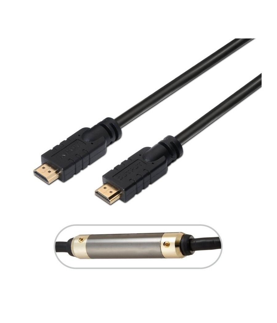 Cable HDMI 1.4 Aisens A119-0104/ HDMI Macho - HDMI Macho/ 20m/ Negro - Imagen 3
