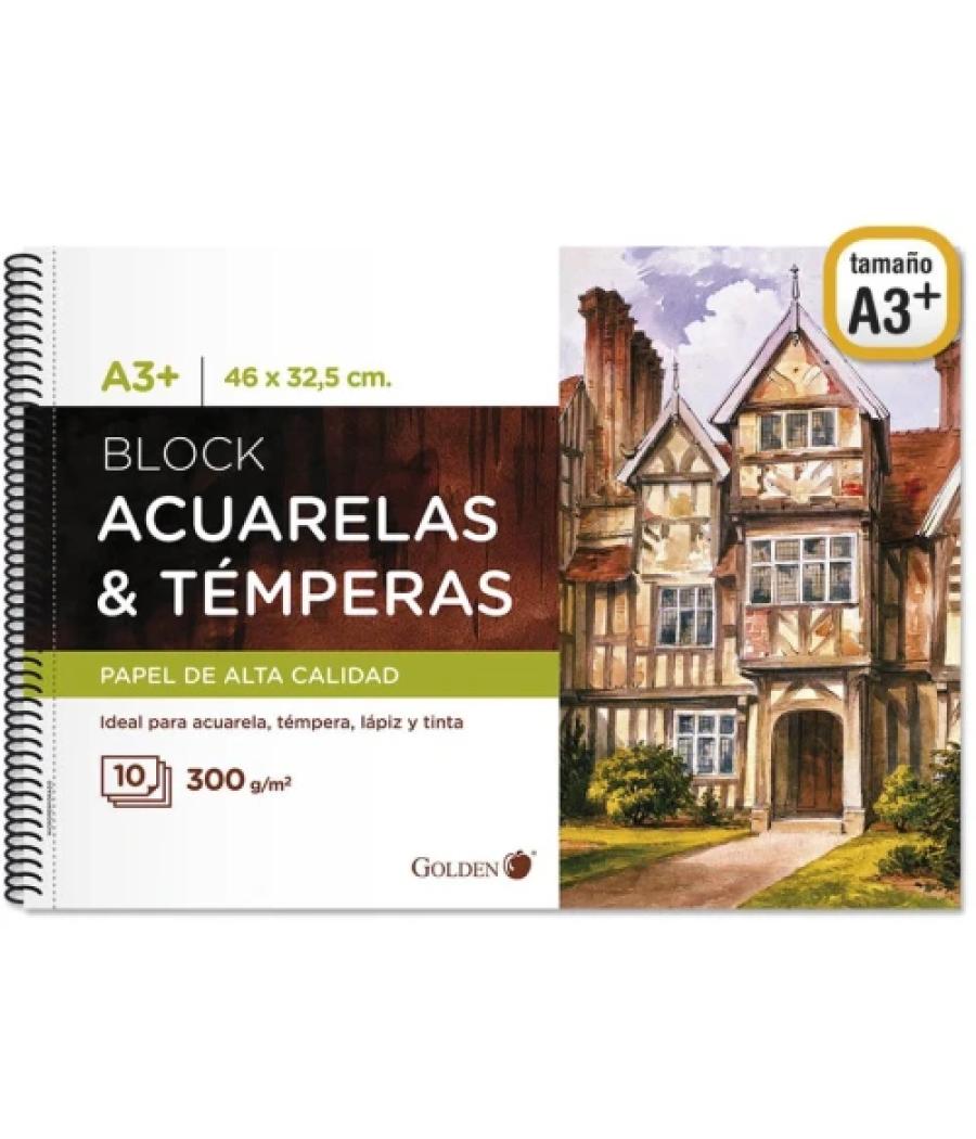 Cuaderno de dibujo a3+. 10 hj.300grms golden bismark 331268 pack 5 unidades