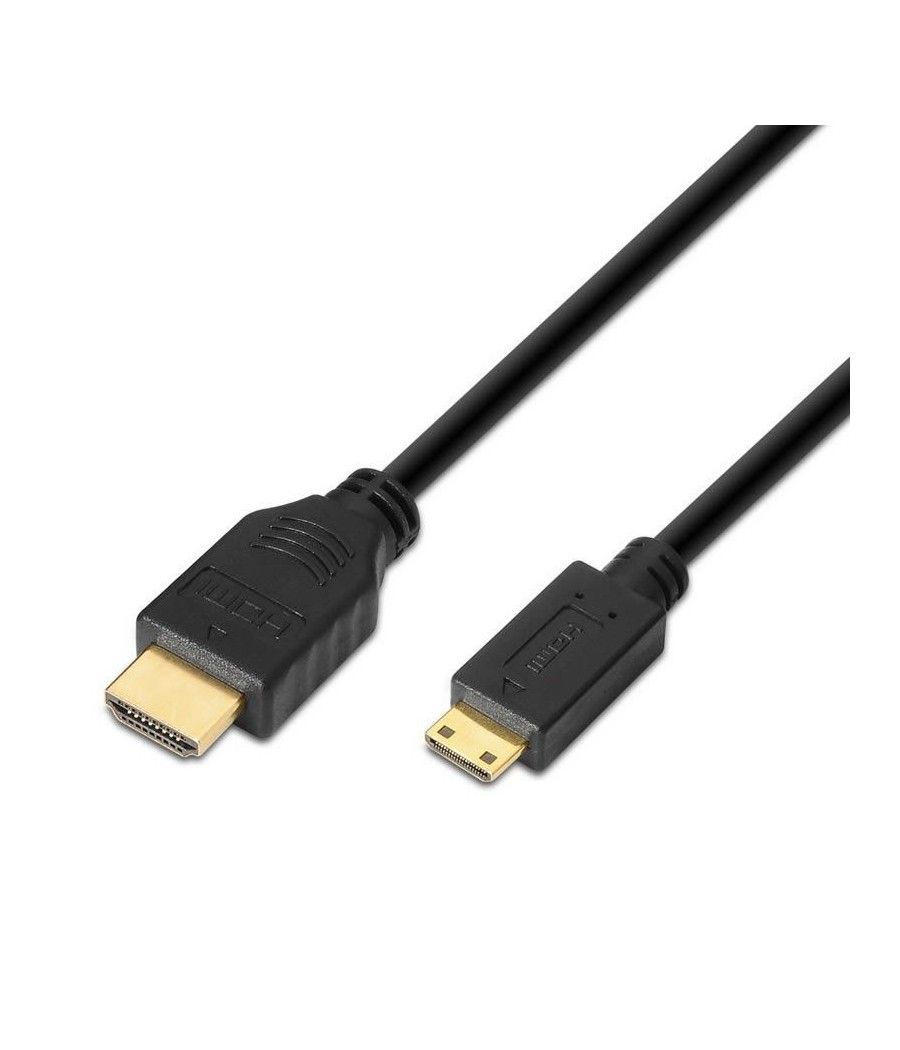 Cable HDMI Aisens A119-0114/ HDMI Macho - Mini HDMI Macho/ 1.8m/ Negro - Imagen 1