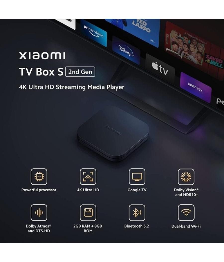 Android tv xiaomi tv box s 2nd gen 8gb/ 4k