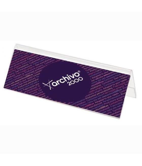 Archivo 2000 portanombres de sobremesa con vision dos caras ancho dina4 110x300x95 mm
