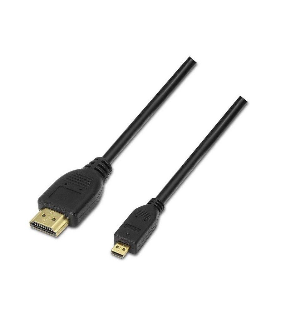 Cable Micro HDMI Aisens A119-0116/ HDMI - Micro HDMI/ 0.8m/ Negro - Imagen 1