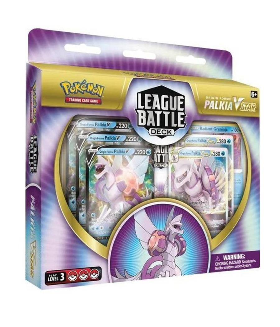 Juego de cartas pokemon tcg baraja de combate de liga palkia vmax español