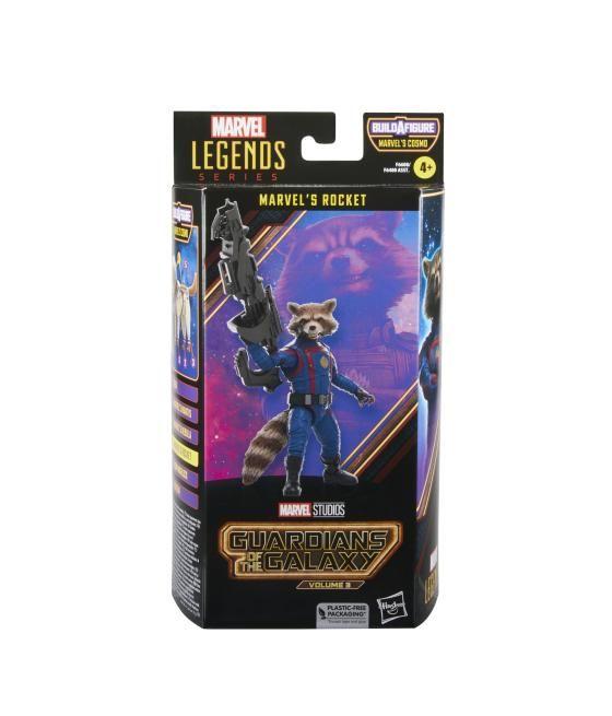 Figura hasbro marvel legends series guardianes de la galaxia rocket