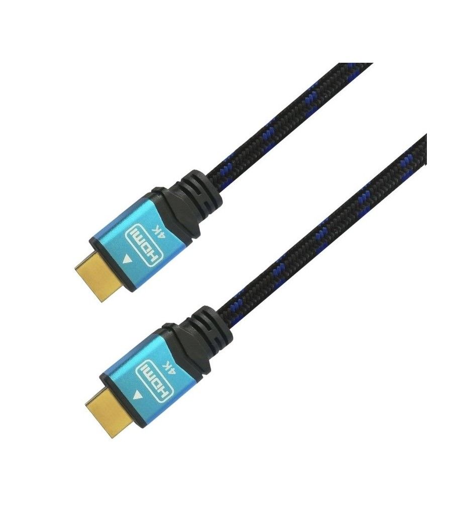 Cable HDMI 2.0 4K Aisens A120-0355/ HDMI Macho - HDMI Macho/ 0.5m/ Negro/ Azul - Imagen 1