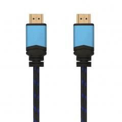 Cable hdmi 2.0 4k aisens a120-0355/ hdmi macho - hdmi macho/ 0.5m/ negro/ azul
