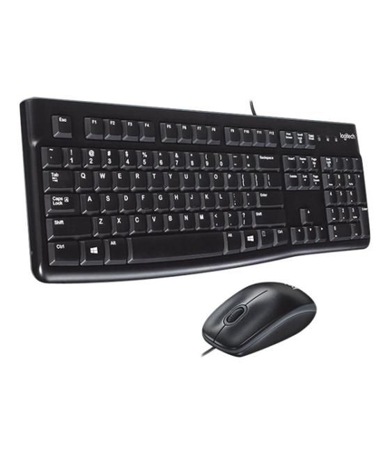 Teclado logitech mk120 ruso teclado y raton con cable usb p/n:920-002561