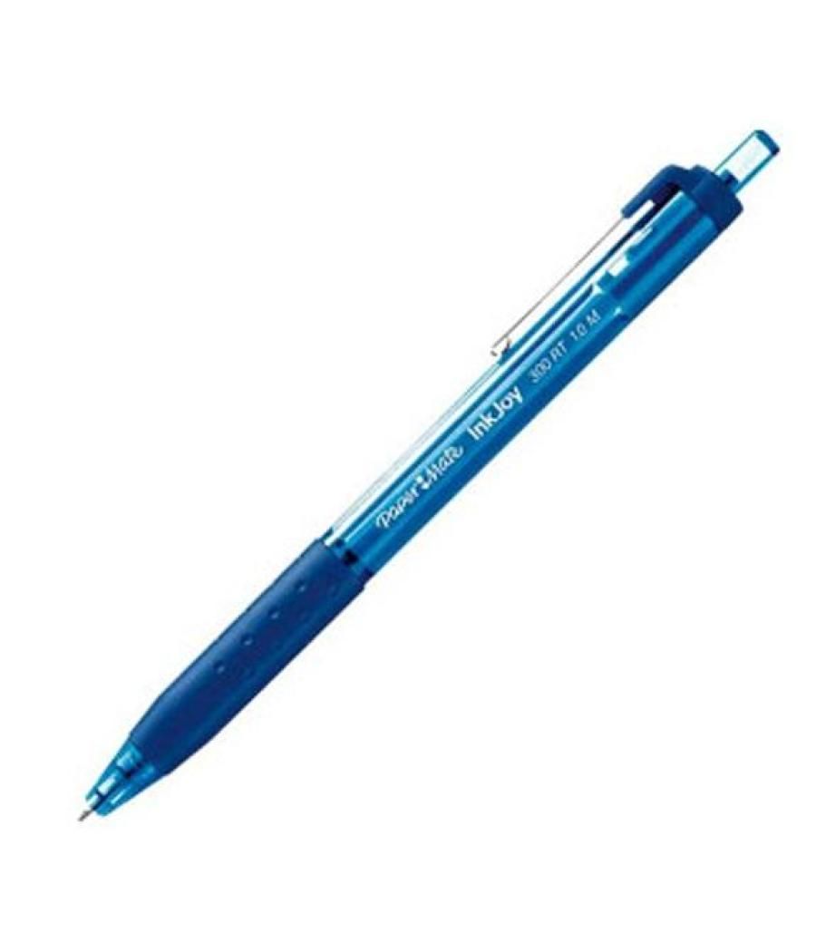 Paper mate inkjoy 300rt boligrafo azul pack 12 unidades