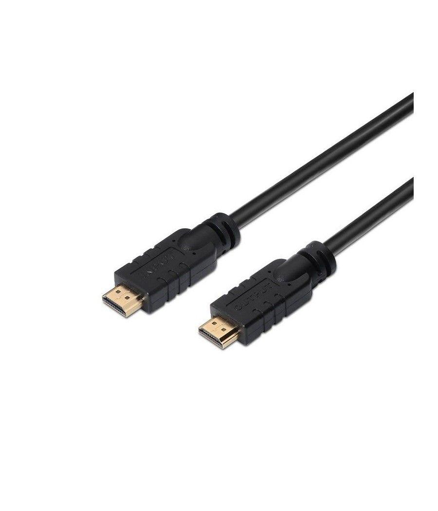 Cable HDMI 2.0 4K Aisens A120-0374/ HDMI Macho - HDMI Macho/ 20m/ Negro - Imagen 1