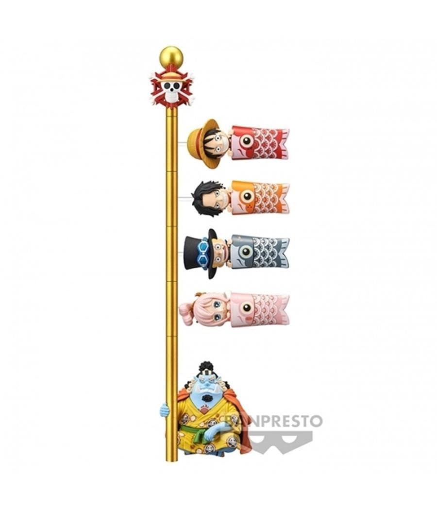 Figura banpresto one piece world collectable figure - carp streamer - 6cm 12 unidades