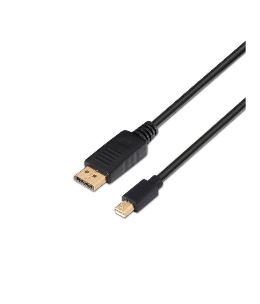 Cable Displayport Aisens A124-0132/ Displayport Macho - Mini Displayport Macho/ 3m/ Negro - Imagen 1