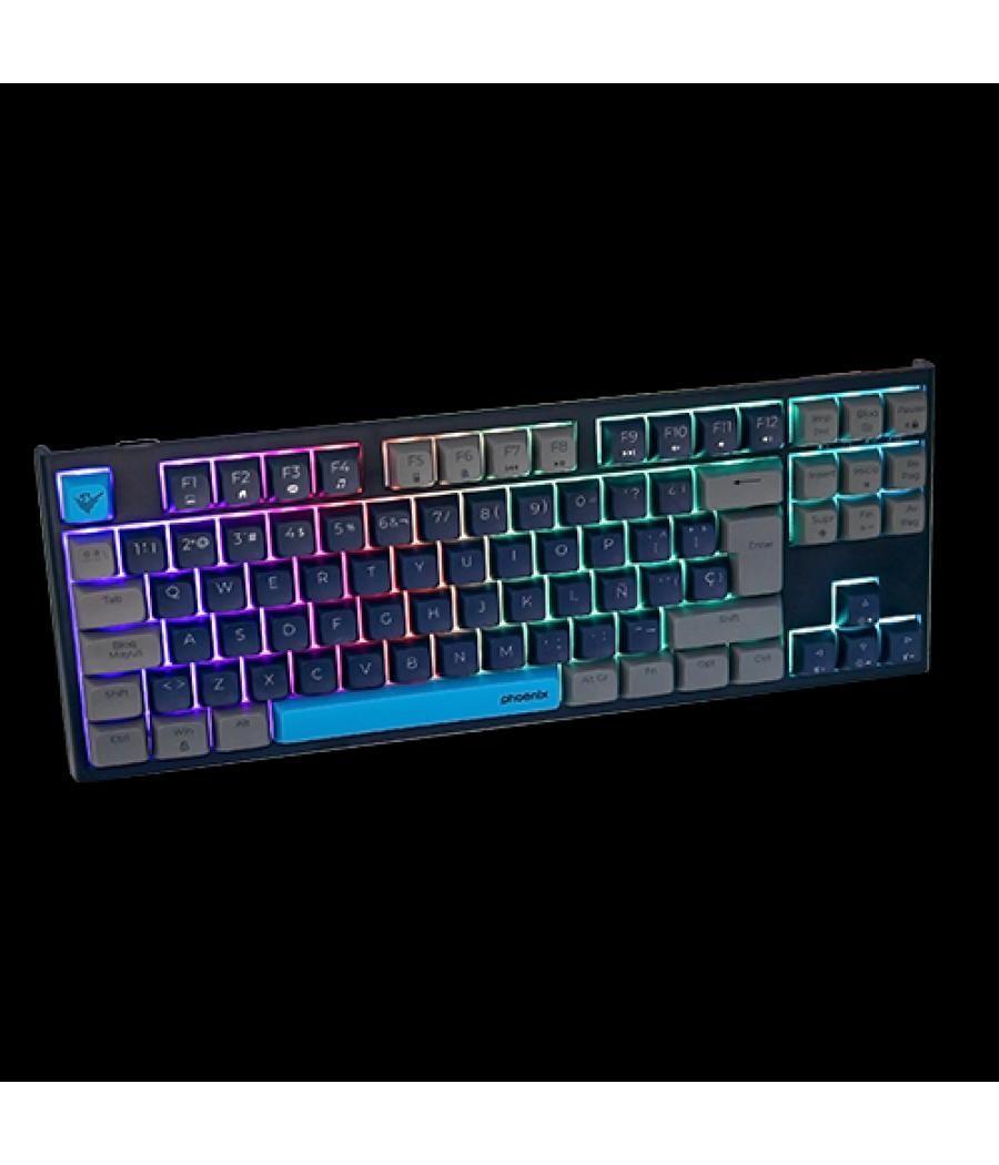 Teclado gaming royal pbt mecanico negro