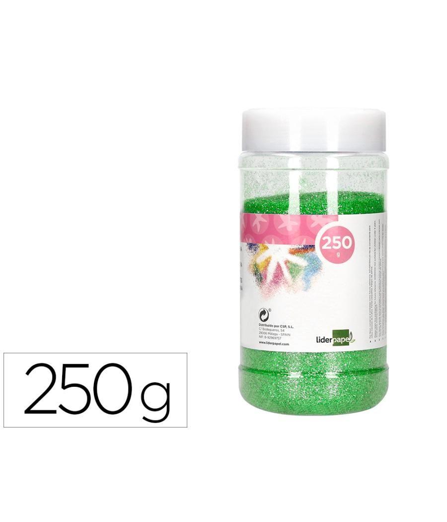 Purpurina liderpapel fantasía color metélico verde pastel bote de 250 gr