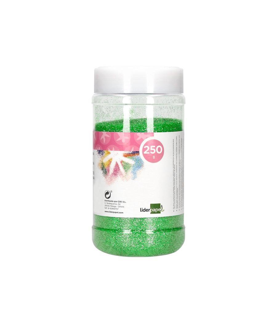 Purpurina liderpapel fantasía color metélico verde pastel bote de 250 gr