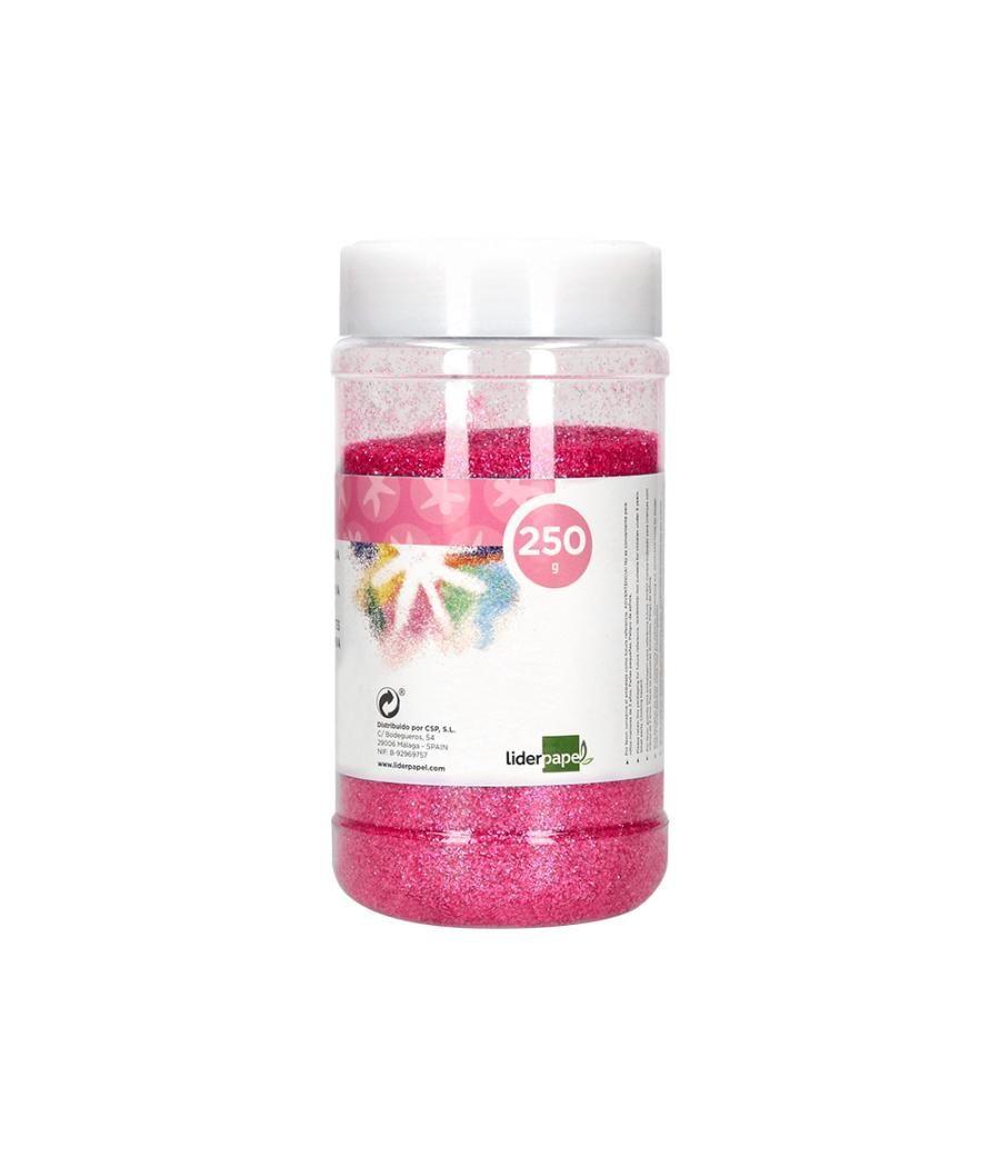 Purpurina liderpapel fantasía color metélico rosa pastel bote de 250 gr