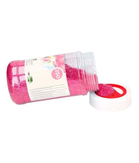 Purpurina liderpapel fantasía color metélico rosa pastel bote de 250 gr