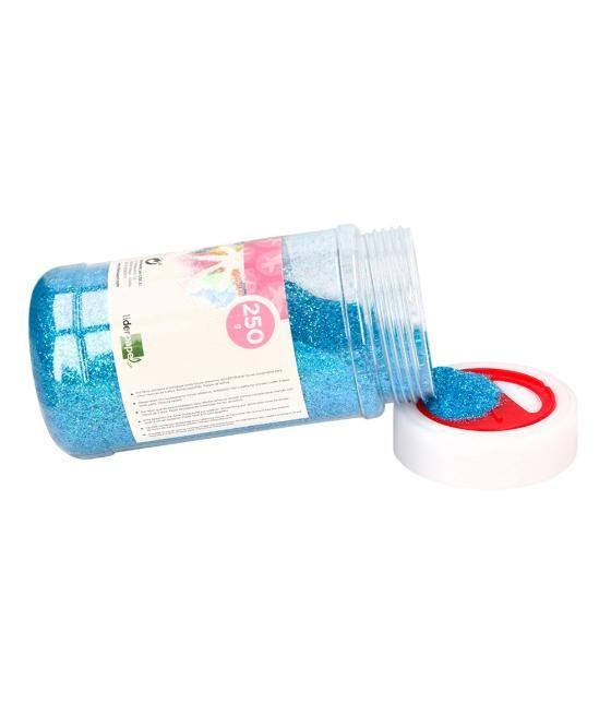 Purpurina liderpapel fantasía color metélico azul pastel bote de 250 gr