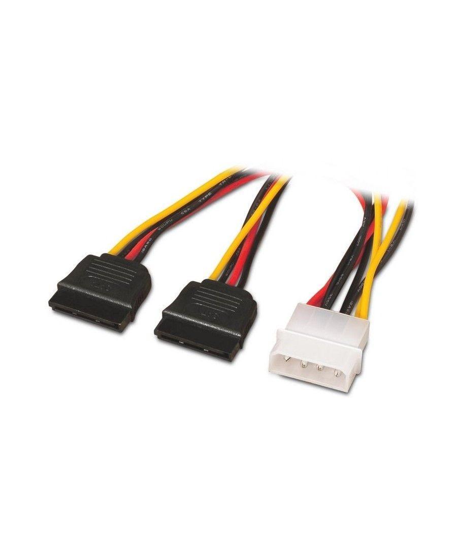 Cable Duplicador de Alimentación Aisens A131-0161/ Molex 4 PIN Macho - 2x SATA Hembra/ 20cm - Imagen 2