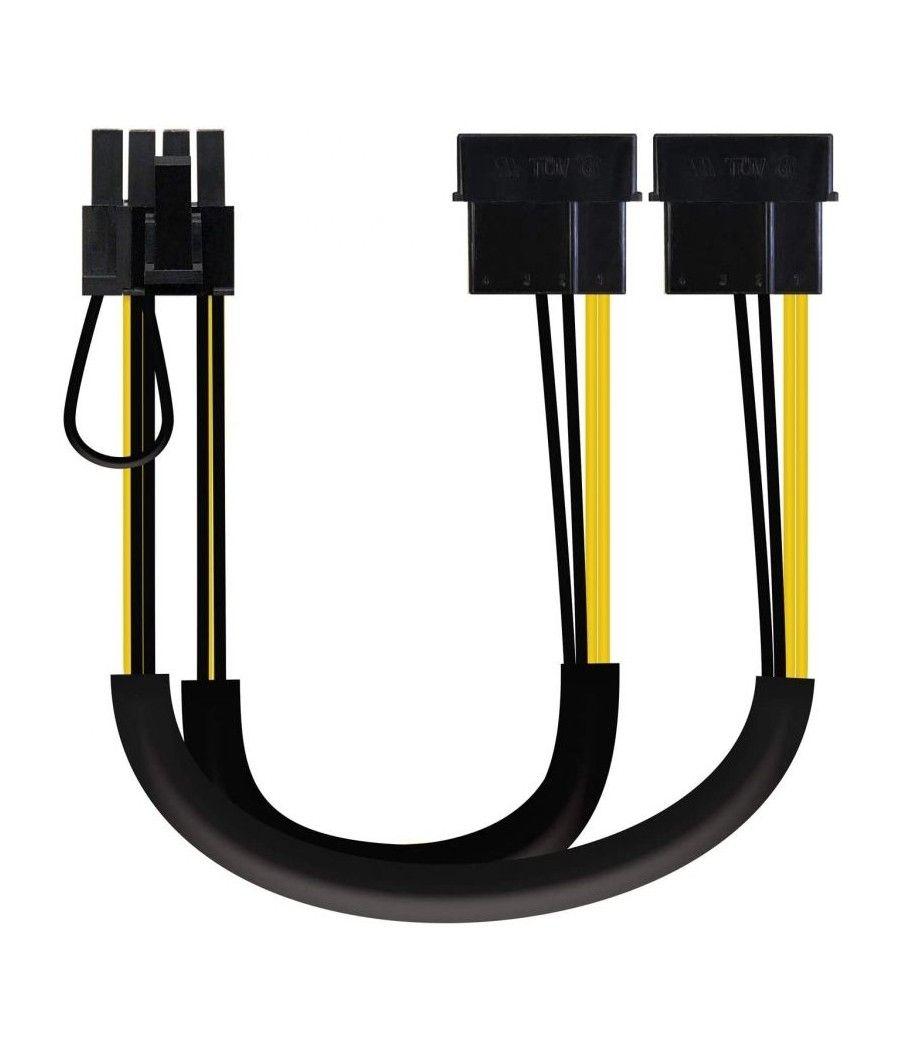 Cable Alimentación Tarjeta Gráfica Aisens A131-0165/ 2x Molex Macho - Molex 6+2 PIN Macho/ 0.2m - Imagen 3
