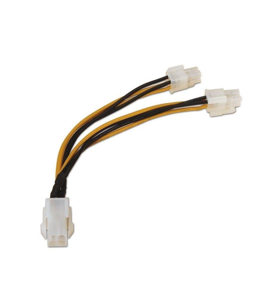 Cable Alimentación para Microprocesador Aisens A131-0166/ 4+4 PIN Macho - Molex 4 PIN Hembra/ 15cm - Imagen 2