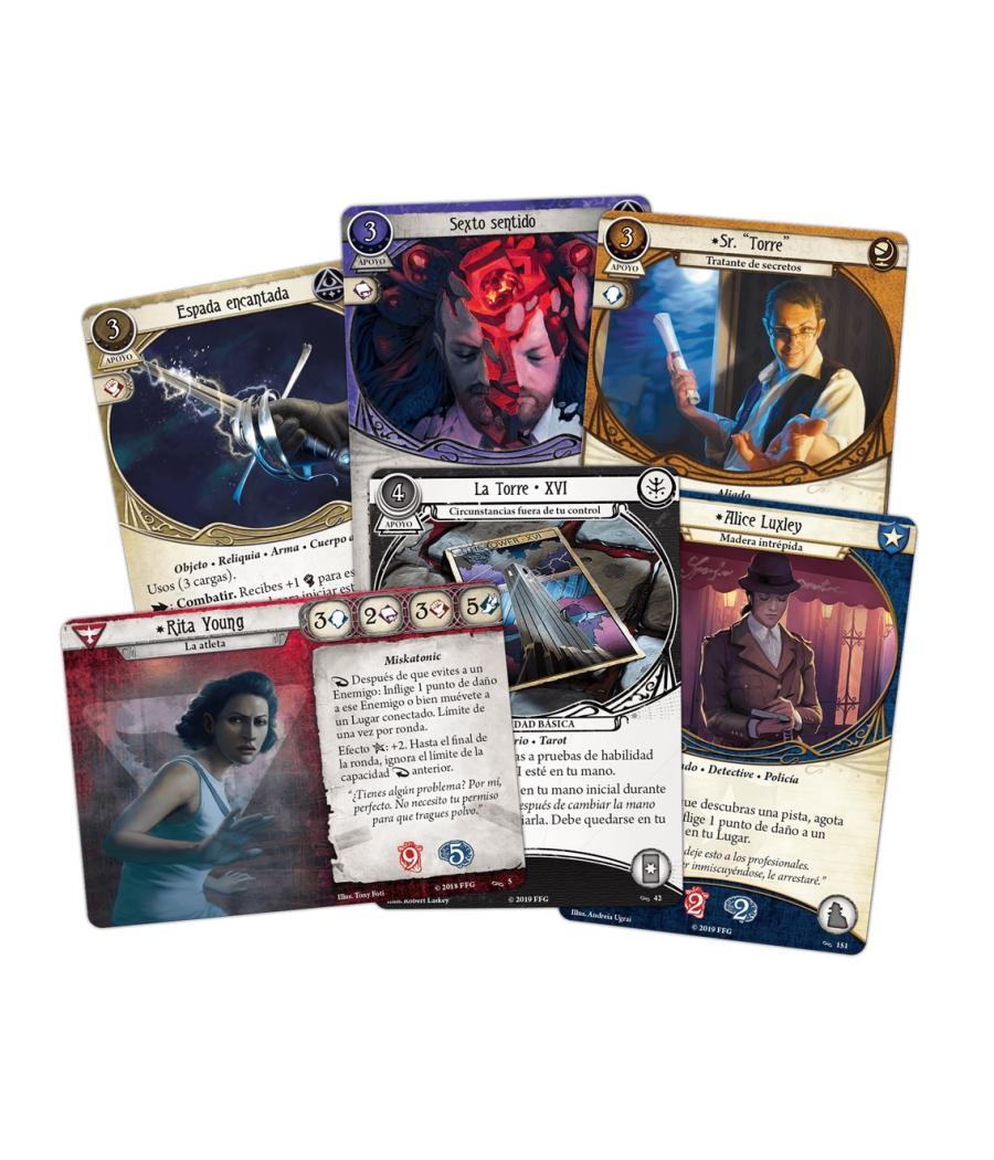 Juego de mesa arkham horror lcg el circulo roto expansion investigadores edad recomendada 14 años