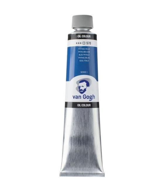 Talens van gogh pintura al óleo tubo 200ml azul ftalo 570 transparente