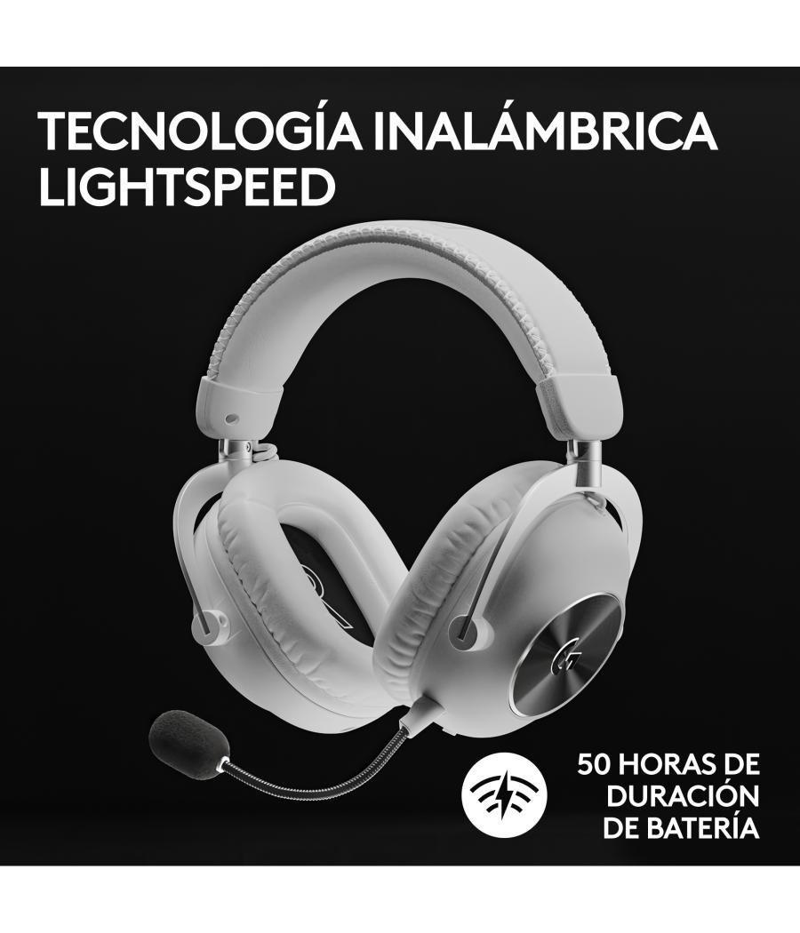 Auriculares con microfono logitech g pro x 2 lightspeed gaming wireless inalambrico blanco