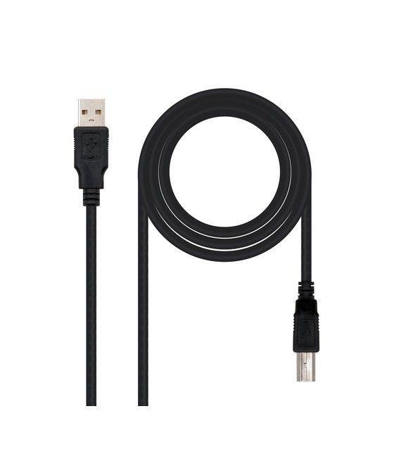 Nanocable CABLE USB 2.0 IMPRESORA, TIPO A/M-B/M, NEGRO, 4.5 M - Imagen 1