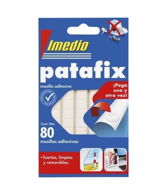 Imedio masilla de fijación patafix adhesivo blanco removible 80 pastillas