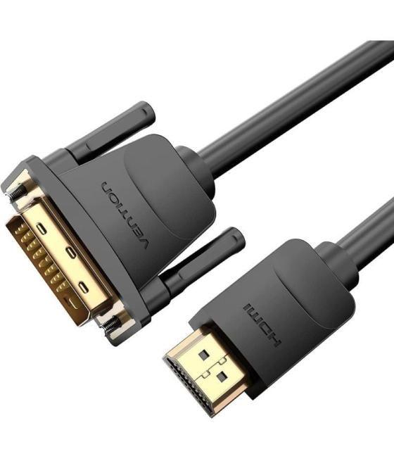 Cable conversor vention abfbf/ dvi macho - hdmi macho/ 1m/ negro