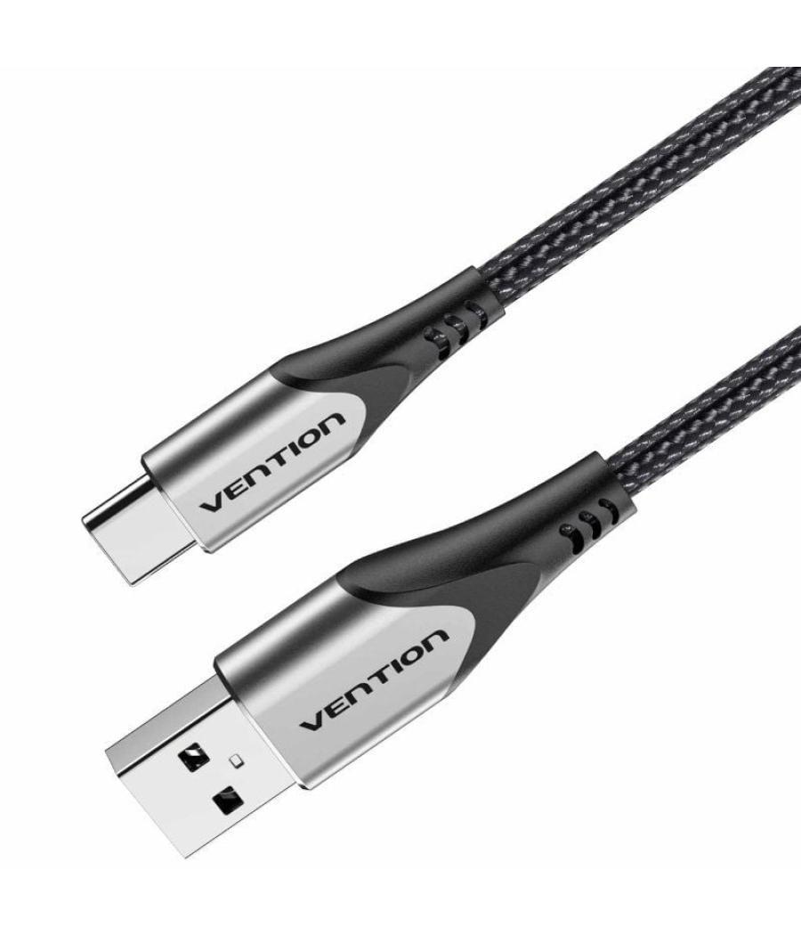 Cable usb 2.0 tipo-c vention codhh/ usb macho - usb tipo-c macho/ 2m/ gris