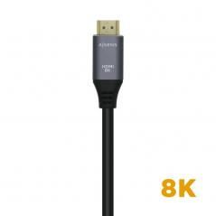 Cable HDMI 2.1 8K Aisens A150-0427/ HDMI Macho - HDMI Macho/ 1.5m/ Gris Negro - Imagen 2