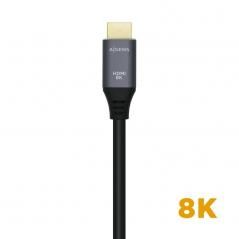 Cable HDMI 2.1 8K Aisens A150-0427/ HDMI Macho - HDMI Macho/ 1.5m/ Gris Negro - Imagen 3