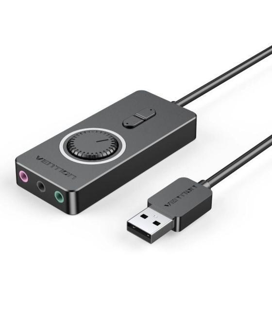 Adaptador usb 2.0 vention cdrbb/ usb macho - 3x jack 3.5 hembra