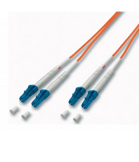 Cable fibra optica multimodo lc/lc 62,5/125 lsoh 2m color naranja