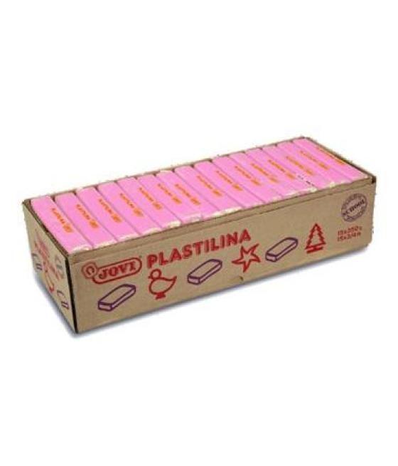 Jovi plastilina caja 15 pastillas 350gr unicolor rosa