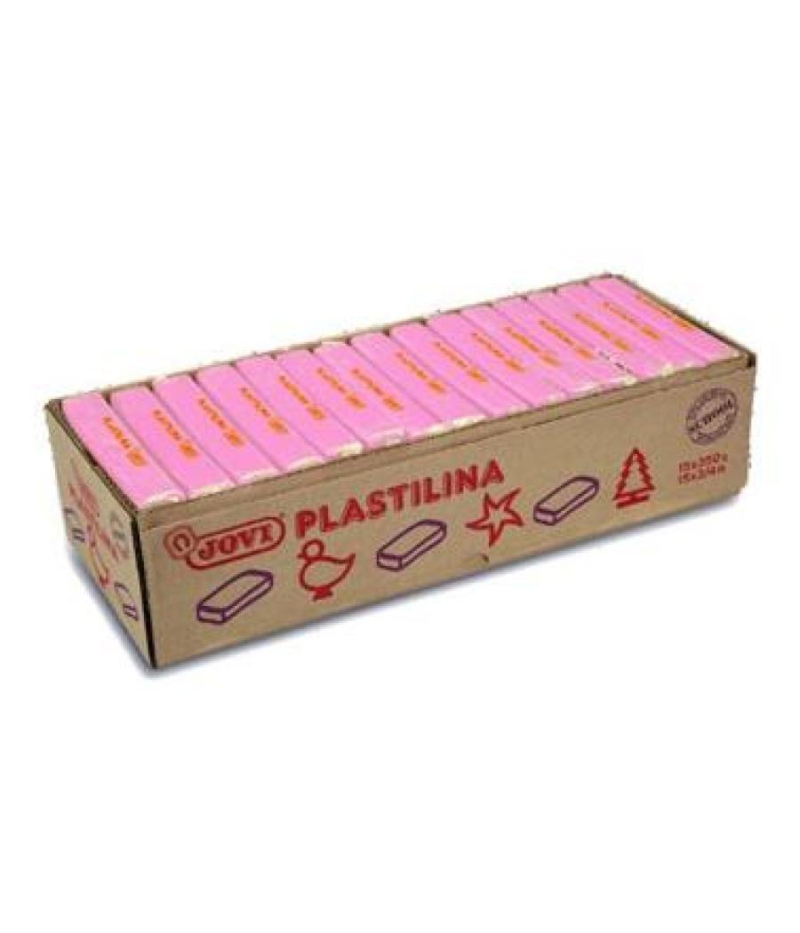 Jovi plastilina caja 15 pastillas 350gr unicolor rosa