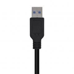 Cable USB 3.0 Aisens A105-0446/ USB Macho - USB Macho/ 1m/ Negro - Imagen 3
